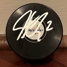 Justin Schultz Autographed Signed Washington Capitals Logo Puck