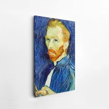 the Iconic Van Gogh Self Portrait Canvas Art Print 36"x 24" 100% made in the USA