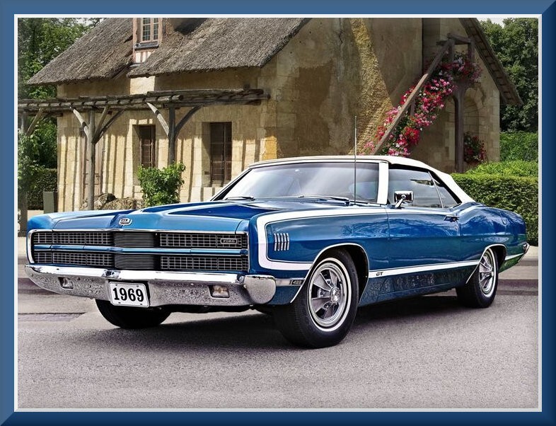 1969 Ford Galaxie 500 XL convertible Blue, Toolbox - Refrigerator