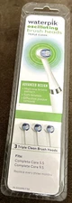 WATERPIK OSCILATING BRUSH HEAD TRIPLE CLEAN COMPLETE CARE 3 PACK WHITE BRAND NEW