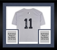 Framed Anthony Volpe New York Yankees Autographed Gray Nike limited Jersey
