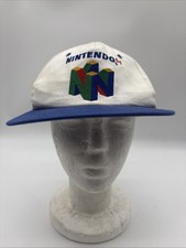 🔥 VTG Nintendo 64 Hat Snapback Super Mario N64 Kelloggs Promo Cap 1990s RARE