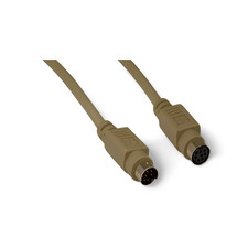 25ft Mini DIN 8 Cable Male to Female Extension - Beige