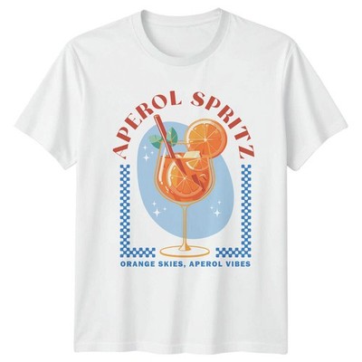 Aperol Spritz Cocktail Orange Skies Aperol Vibes Herren T-Shirt Damen Tee Grafik
