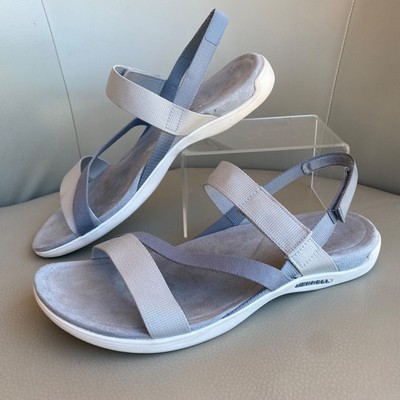 Merrell District 3 Strap Web Monument Sandals Slingback Womens Size 11 Gray