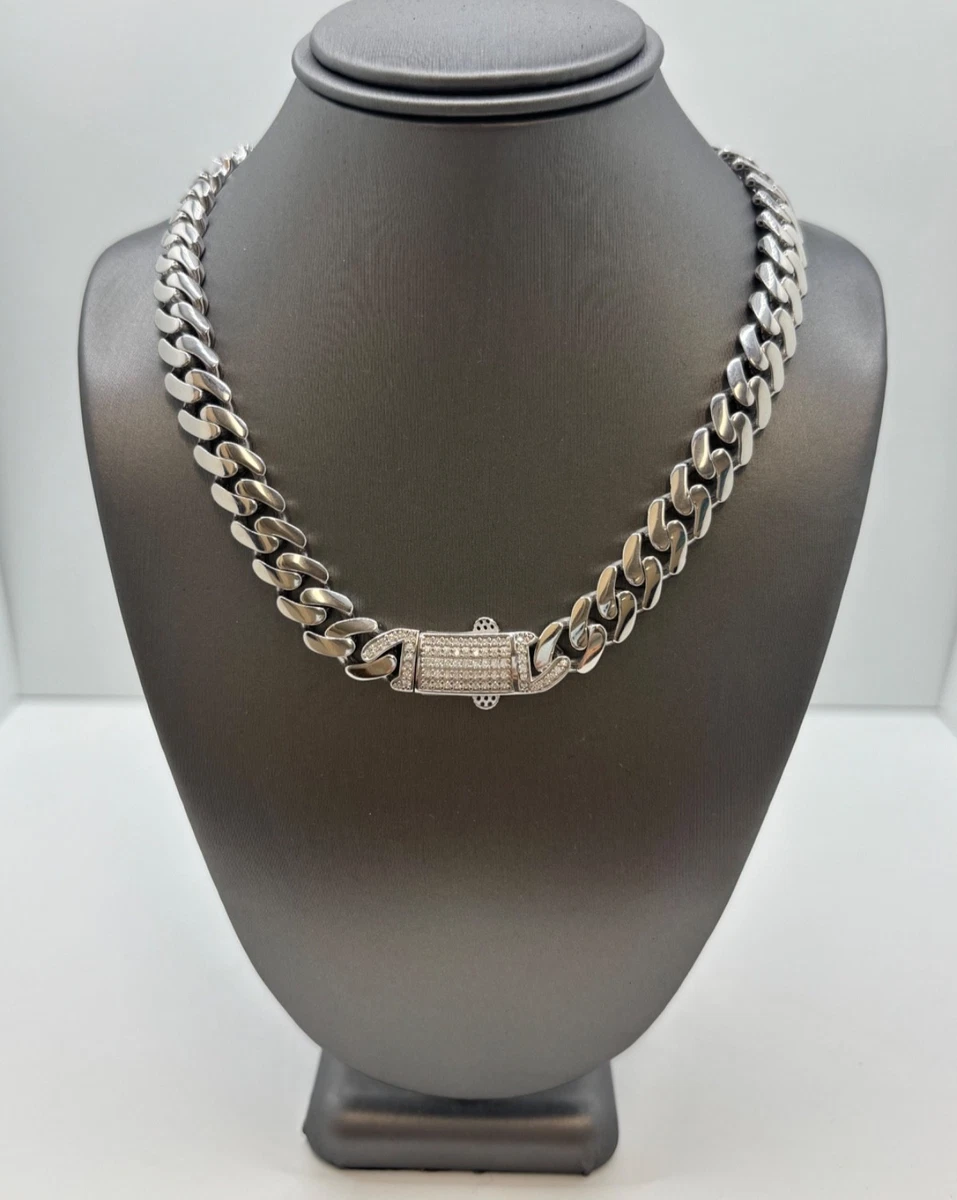 25+ Cubic Zirconia Sterling Silver Necklaces & Pendants for Men