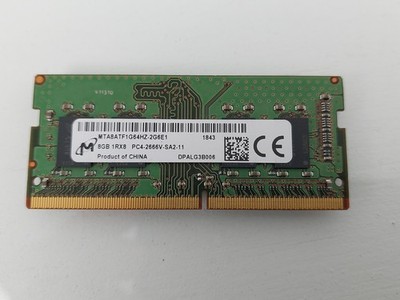 Micron 8GB (1x8GB) 2666 MHz DDR4 Laptop RAM MTA8ATF1G64HZ-2G6E1