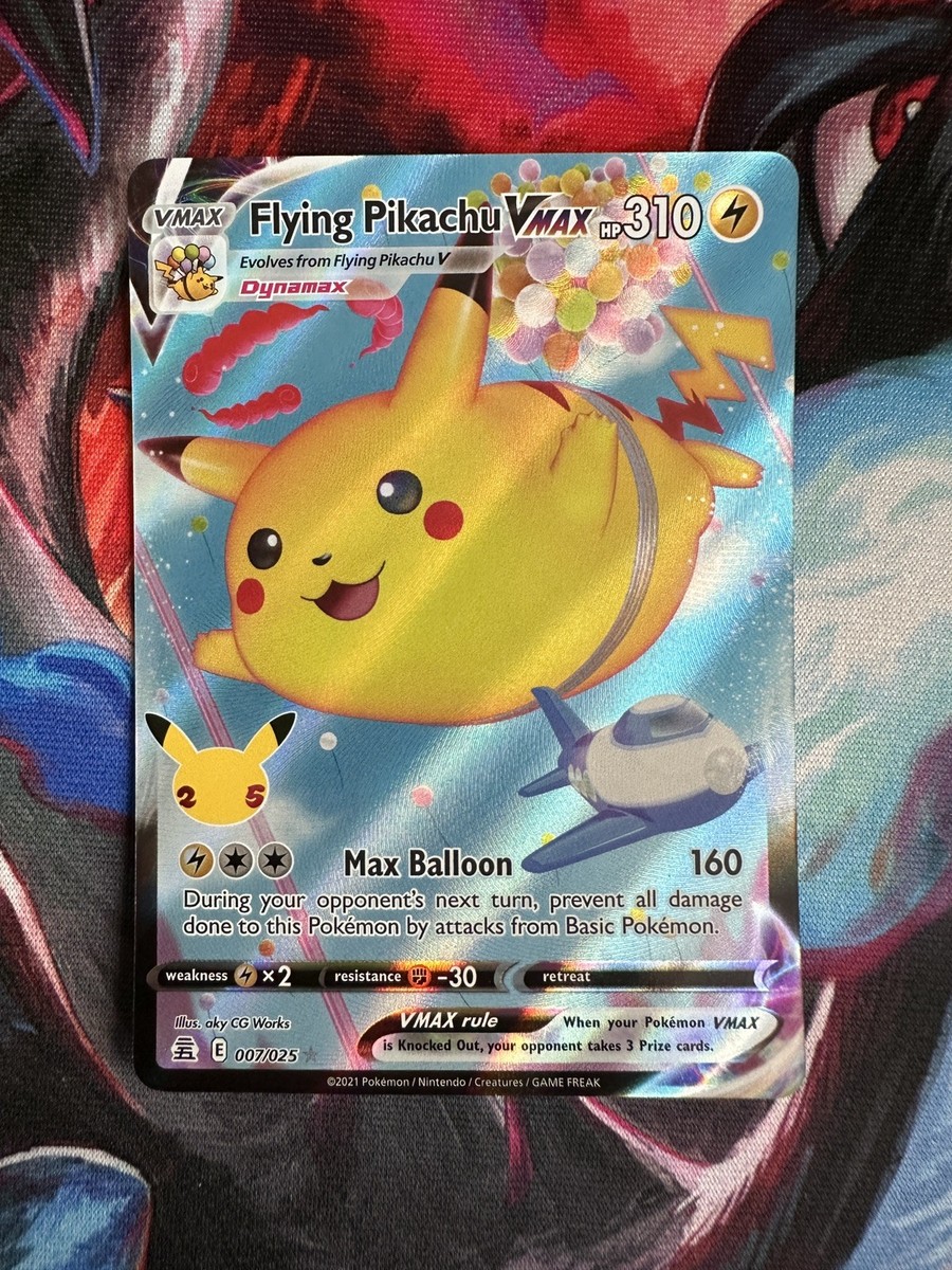 Pokmon TCG Flying Pikachu VMax 007/025 Celebrations Playset NM
