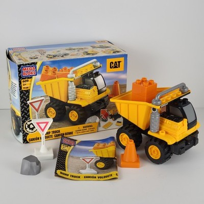 2006 Mega Bloks Caterpillar Lot Dump Truck 609 Complete Building Blocks Used