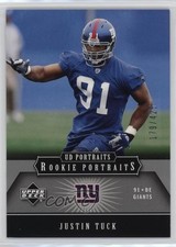 2005 Upper Deck Portraits Rookie Portraits 179/425 Justin Tuck #164 we5