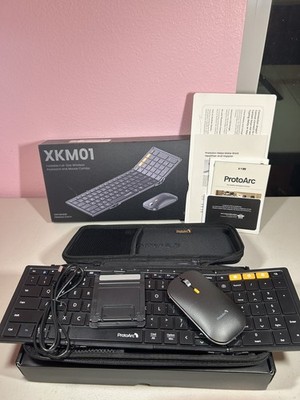 ProtoArc Foldable Keyboard and Mouse XKM01 True Full-Size Folding - Open Box