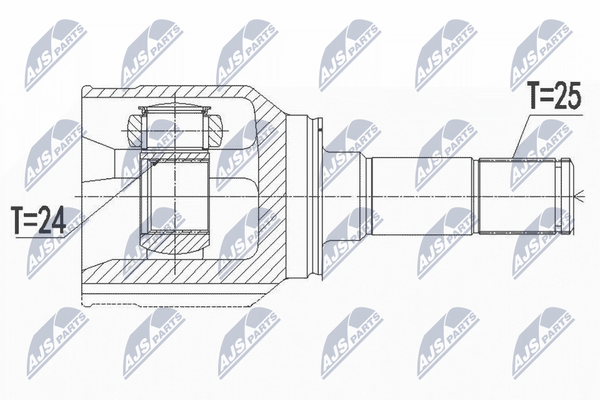 NTY Gelenksatz, Antriebswelle NPW-FT-050 Passend FüR Fiat Lancia-image