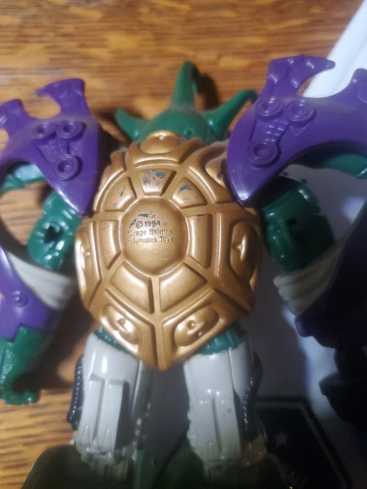 Vintage 1994 Teenage Mutant Ninja Turtles Cyber Samurai Figures Loose Lot Of 4 - Image 4 of 4