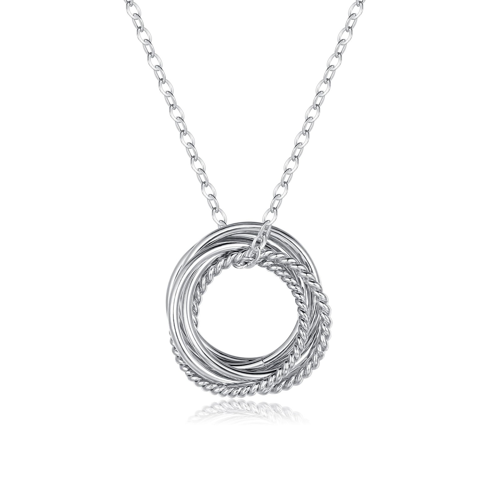 70th Birthday Gifts for Women, 925 Sterling Silver Circle 7 Decades Birthday ...