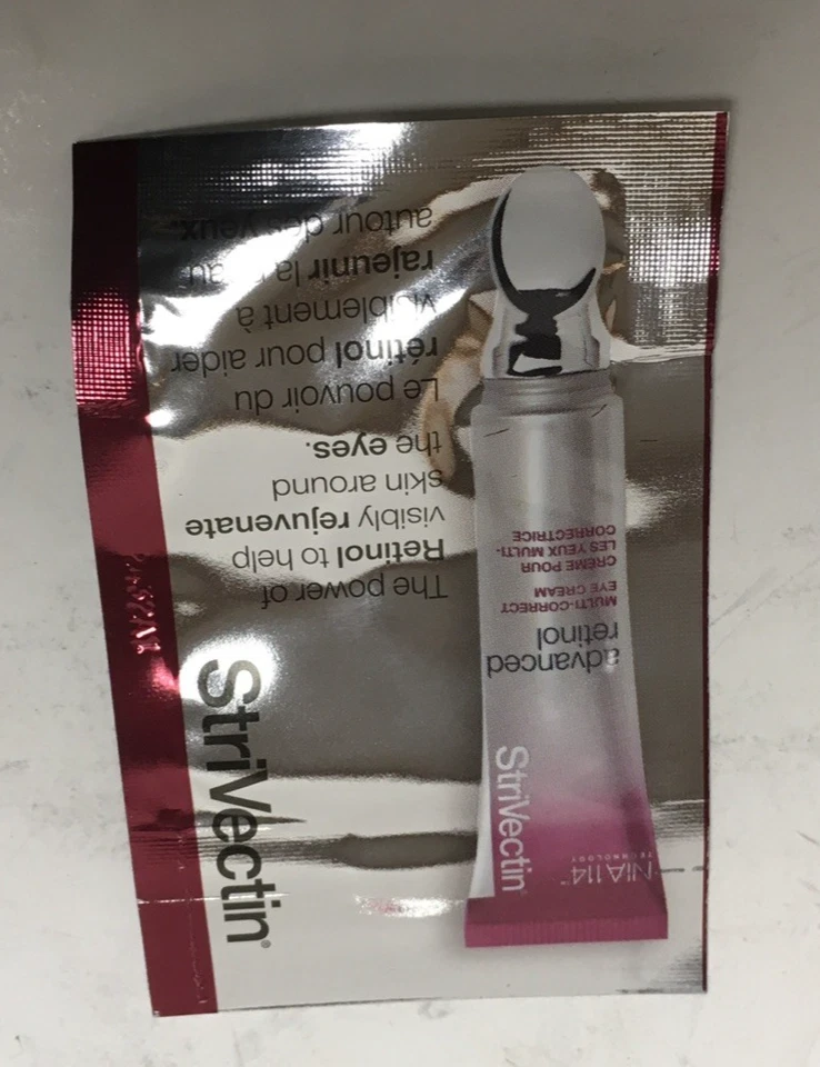 Lote de 25X 0.03 oz cada una Strivectin Advanced Retinol Crema de Ojos Multi-Correcta Foto 2 de 4