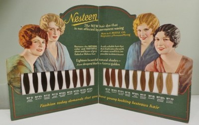 Hair Dye Sample Chart Nesteen Display 20 Inches Wide by 12.25 Inches Tall