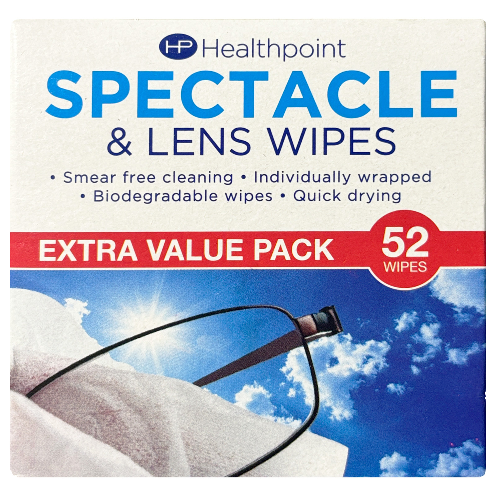 Healthpoint Spectacle Glasses & Lens Wipes Wrap Sunglasses Clean - 52 Wipes X 2 - Image 18