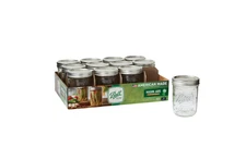 Ball 16 oz Mason Jars Regular Mouth 12pk, Pint Canning Jars with Lids and Rings