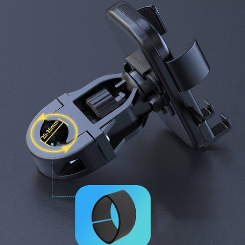 Support Téléphone Rotatif 360 Degrés pour Motos avec Conception Forte Poigné - Zdjęcie 4 z 14