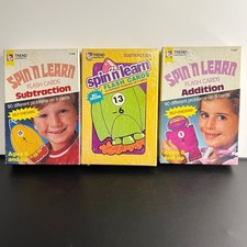 Spin N Learn Flash Cards ADDITION  SUBTRACTION 1984 Trend Enterprises RARE