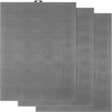 3 Sheets Black Fursuit Eyes Mesh, Waterproof PVC Eye Mesh Sheet, Printable Blank