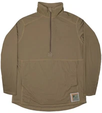 NEW USMC Coyote Frog Waffle Fleece Quarter Zip Grid Marine Corp Cold Weather