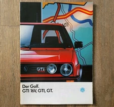 VW Golf GTI 16V/GT 19E II brochure/brochure/folleto/opuscolo/broszura/prospectus