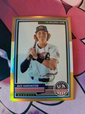 2023 Panini Stars & Stripes Alex Harrington #27 Bronze Silver and Gold Rc
