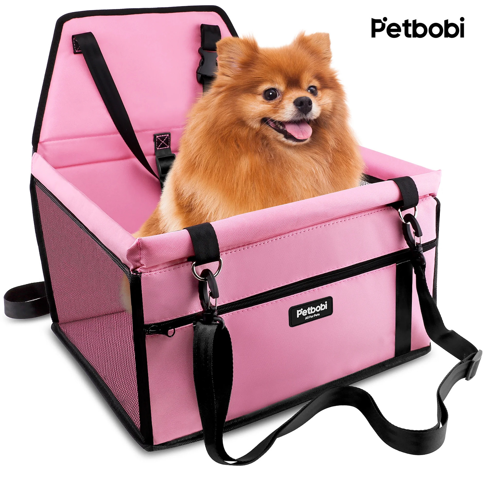 Petbobi Dog Car Seat Booster Small Pet Puppy Medium Cat Doggie Safety, Leopard P