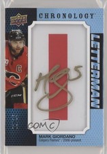 2019-20 Chronology Letterman Letter Relics /15 Mark Giordano Patch Auto 04f2