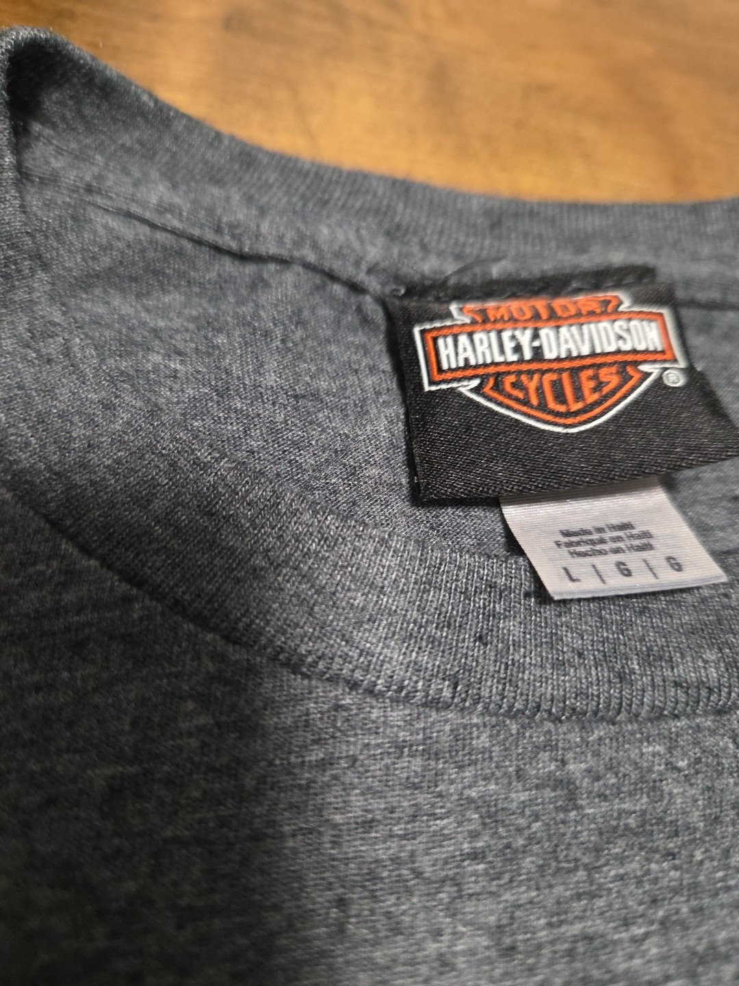 Harley Davidson Shirt San Jacinto Pasadena Texas Ride Free Gray L image 10
