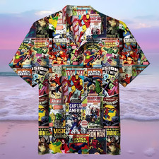 Marvel Comics Unisex 3D Printed Hawaiian Shirt12