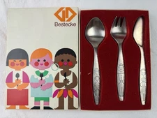 WMF Germany Stainless Baby besteck Children's Cutlery Set vintage art rare
