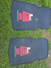 Vintage Plasticolor Snoopy Floor Mats Pair Vintage Plasticolor Snoopy Floor Mats Pair
