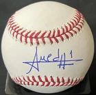 Amed Rosario New York Yankees Signed OML Baseball JSA Authenticated