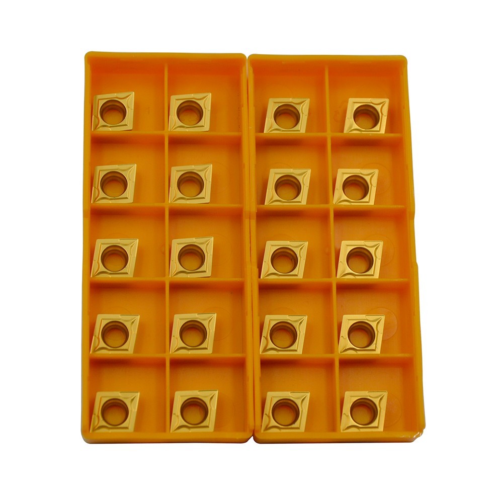 Kit Da 20 Inserti In Metallo Duro CCMT09T304/CCMT32.51 Con Rivestimento Multistrato – Ideali Per Tornio CNC E Lavorazione Acciaio E Inox