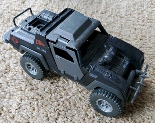 Vintage 1984 Hasbro GI Joe Cobra Stinger Jeep Vehicle Incomplete