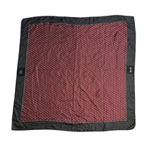 Reine Seide Vintage Mercedes Benz Automobile Silk Scarf Italy Geometric Red