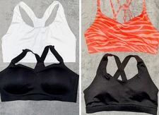 Lot 4 Sport Bras Athleta Old Navy Running Girl AIM Med Support Women Size Large