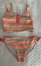 NWOT Girls' Striped Midkini Set -Art Class M 7/8