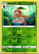 Nuzleaf 012/196 Uncommon Lost Origin Pokemon Reverse Holo NM