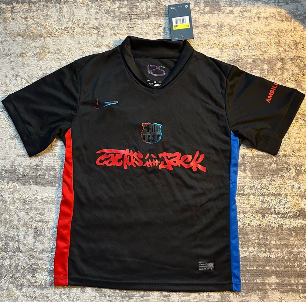 Travis Scott x FC Barcelona 2024/25 Match Away Cactus Jack Jersey