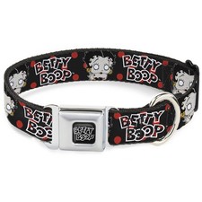 Dog Collar BTH-BETTY BOOP Title Logo Full Color Black/White BETTY BO (US IMPORT)