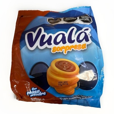 6-Pack Vualá Sorpresa Cajeta Croissant Snack 60g (Surprise Toy/Figure Inside)