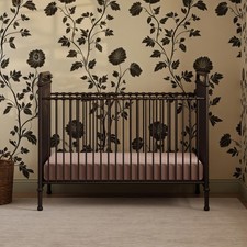 Metal Crib 3-in-1 Convertible Greenguard Gold Certified Vintage Iron B15501UR