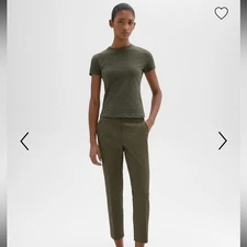 Theory Olive Green cotton Trousers