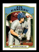 2021 Tops Heritage Minors Justin Foscue #113 Rangers