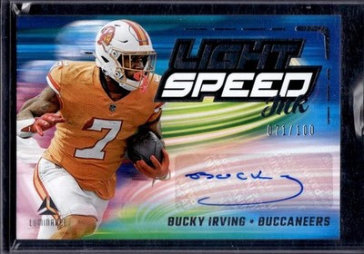 2025 Panini Luminance Light Speed Ink /100 Bucky Irving #LSI-BIR Auto