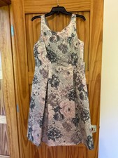 Adrianna Papell Floral Jacquard Fit and Flare, Brand New size 14