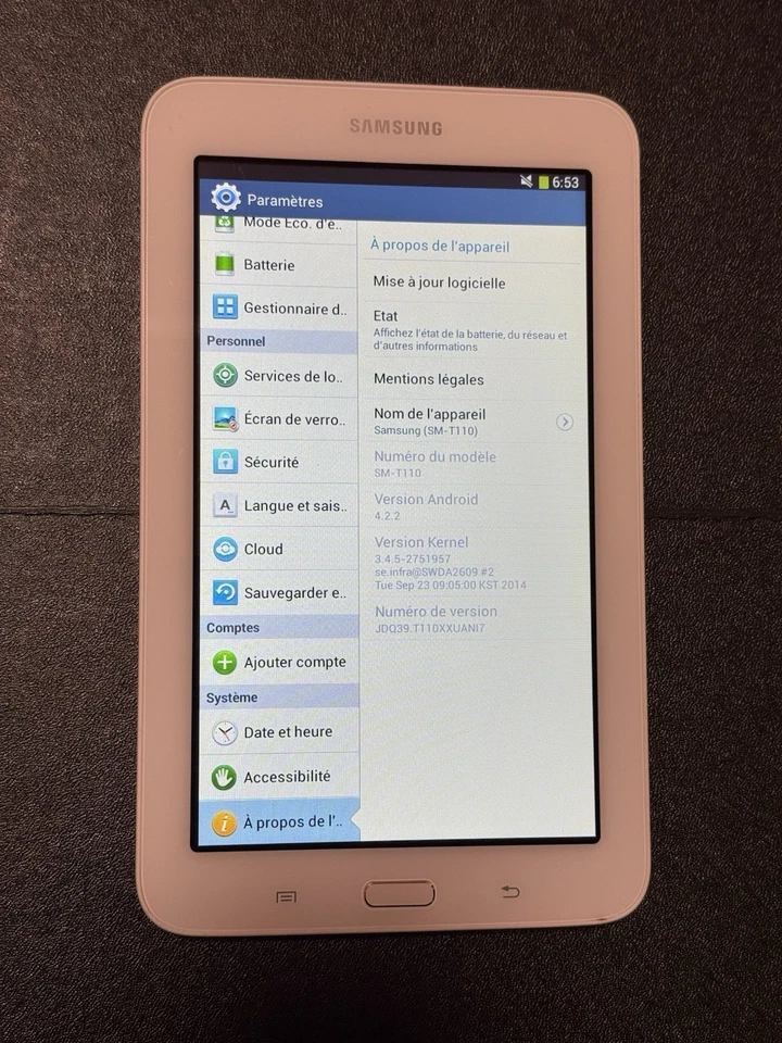 SAMSUNG GALAXY TAB 3 LITE SM-T110  8GO black  7" - Photo 2/4